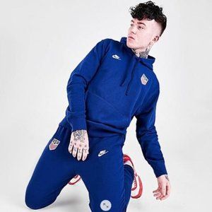 NWT - Nike Men's U.S. French Terry Soccer Set - Loyal Blue / White